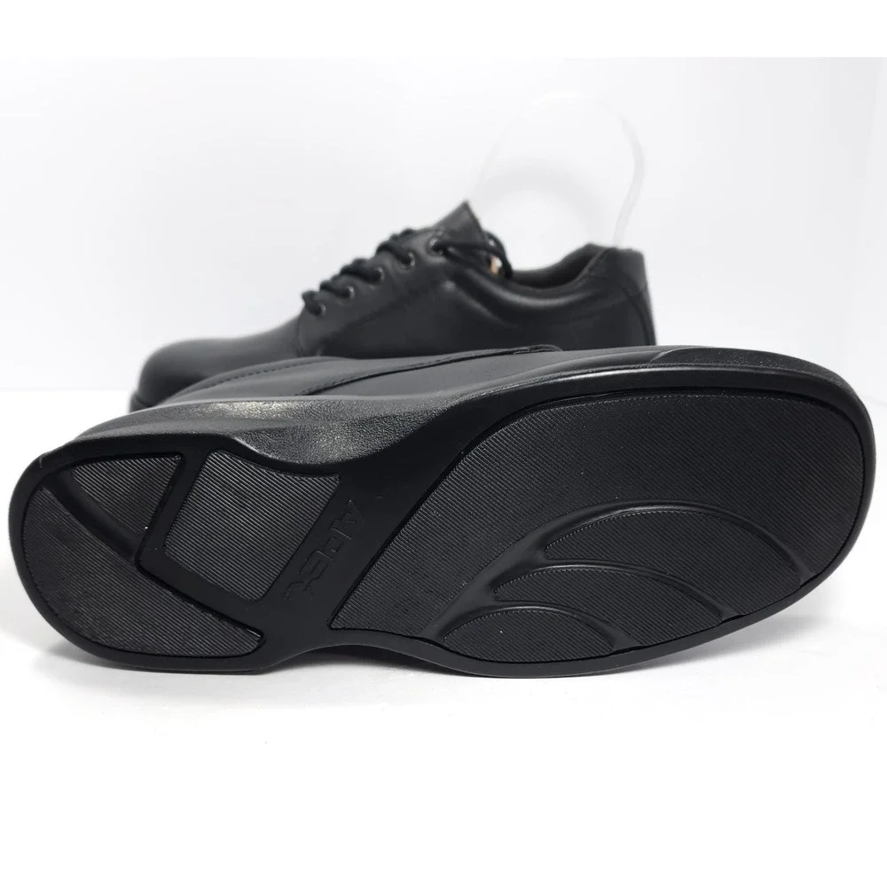 Apex Men's 1270 Ambulator Conform Black Leather Lace Shoes Men's Size 9.5 W- NEW